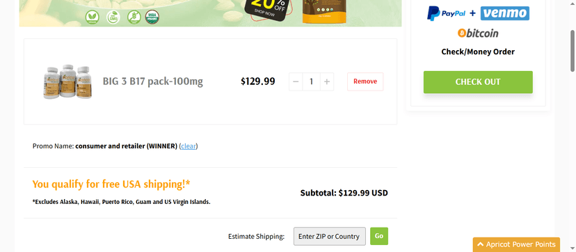 Exclusive Offer - 20% Off on Apricot Seed Capsules